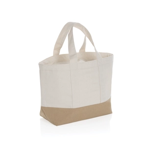 Sac isotherme en toile recyclée et non teintée - petit sac isotherme personnalisable