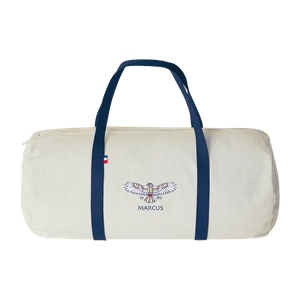 Sac polochon confectionné et tissé en France - coton recyclé 250gr/m2 personnalisable