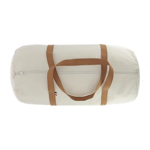 Sac polochon confectionné et tissé en France - coton recyclé 250gr/m2 personnalisable