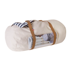 Sac polochon confectionné et tissé en France - coton recyclé 250gr/m2 personnalisable