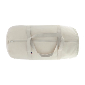 Sac polochon confectionné et tissé en France - coton recyclé 250gr/m2 personnalisable