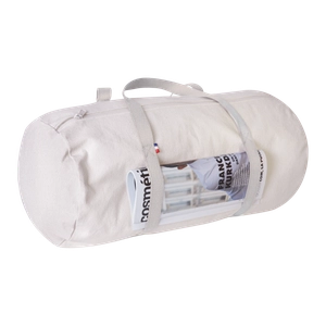 Sac polochon confectionné et tissé en France - coton recyclé 250gr/m2 personnalisable