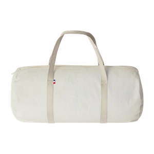 Sac polochon confectionné et tissé en France - coton recyclé 250gr/m2 personnalisable