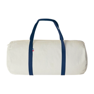 Sac polochon confectionné et tissé en France - coton recyclé 250gr/m2 personnalisable