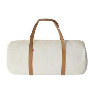 Sac polochon confectionné et tissé en France - coton recyclé 250gr/m2 personnalisable