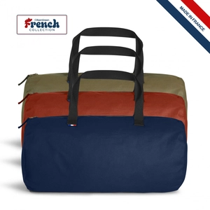 Sac polochon made in France avec anses noires personnalisable