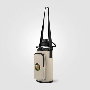 Sac pour bouteille en PU recyclé à fermeture éclair - 1.8 L personnalisable