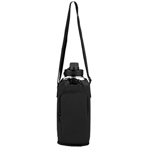 Sac pour bouteille en PU recyclé à fermeture éclair - 1.8 L personnalisable