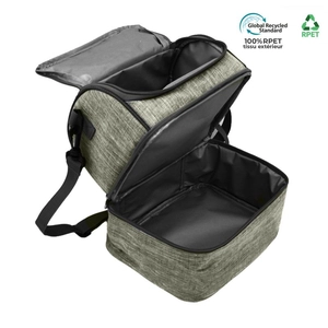 Sac repas isotherme 2 compartiments en PET recyclé personnalisable