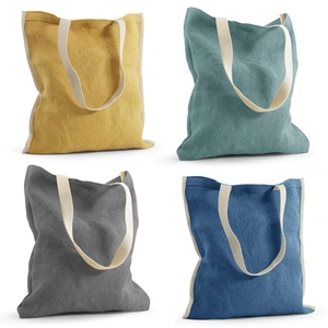 Sac reversible TOPDAY en jute lavée personnalisable