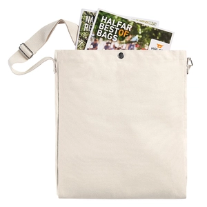 Sac shopping 6 litres avec fermeture zip en coton - sans PVC personnalisable