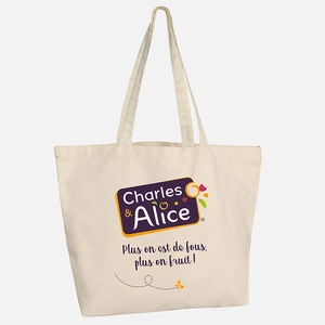 Sac shopping avec soufflet de fond - Coton 330gr épais personnalisable