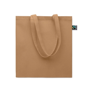 Sac shopping en coton avec soufflet et longues anses personnalisable