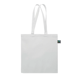Sac shopping en coton avec soufflet et longues anses personnalisable