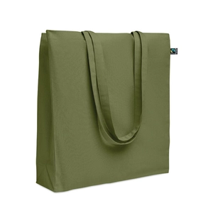 Sac shopping en coton avec soufflet et longues anses personnalisable