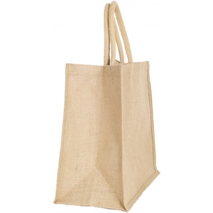 Sac shopping en jute avec anses rondes personnalisable