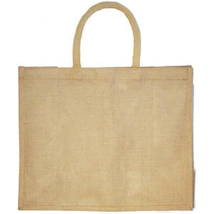 Sac shopping en jute avec anses rondes personnalisable