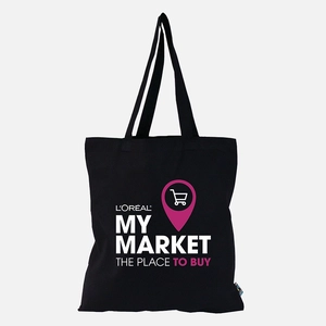 Sac shopping fairtrade sans soufflet en coton 160 gr  personnalisable