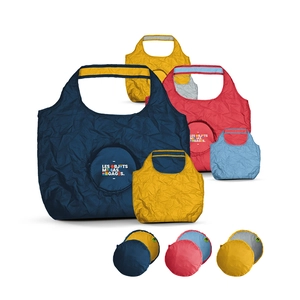 Sac shopping pliable et reversible bicolore - PET recyclé personnalisable