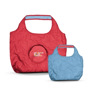 Sac shopping pliable et reversible bicolore - PET recyclé personnalisable