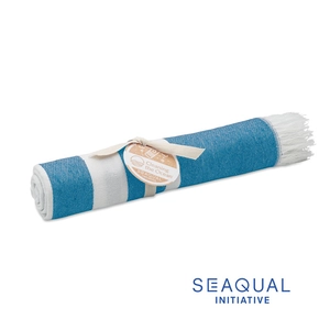 Serviette de hammam ou de plage en tissu recyclé SEAQUAL® 100X170 CM personnalisable