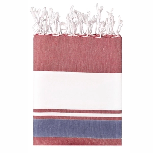 Serviette de plage 100% coton avec cordons tendances personnalisable