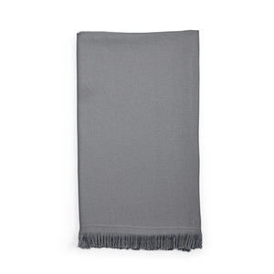 Serviette de plage en coton recyclé 250g/m2 avec franges - Dimension 80x180 cm personnalisable