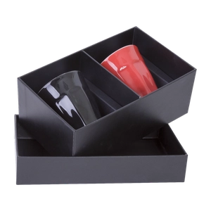 Set de 2 tasses expresso 8 cl dans coffret cadeau personnalisable