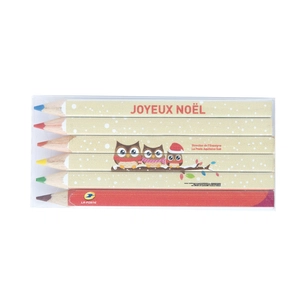 Set de 6 crayons 8,7cm personnalisable