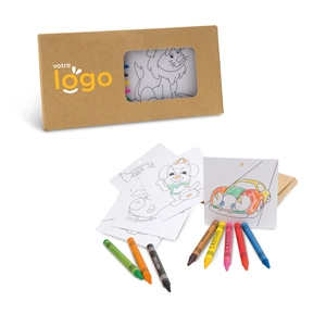 Set de coloriage JAGUAR - inclut 8 crayons et 8 dessins personnalisable