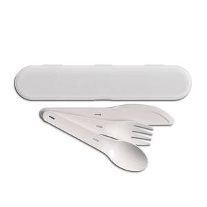 Set de couverts réutilisables en plastique - fabrication France personnalisable