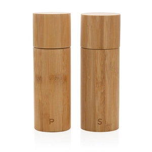 Set poivre et sel en bambou personnalisable