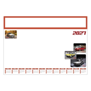 Sous-main publicitaire avec calendrier véhicule de collection
