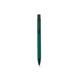 Stylo à bille en aluminium recyclé avec finition en caoutchouc personnalisable