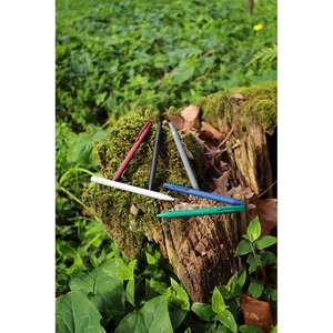 Stylo à bille en aluminium recyclé avec finition en caoutchouc personnalisable
