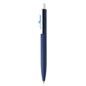 Stylo à bille rétractable X3 - finition gomme personnalisable