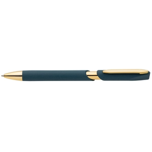 Stylo avec finitions dorées en plastique recyclé personnalisable