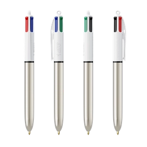 Stylo BIC® 4 Couleurs Shine bille personnalisable