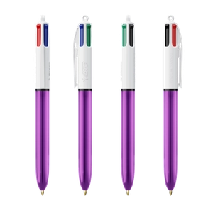 Stylo BIC® 4 Couleurs Shine bille personnalisable