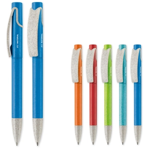 Stylo bille en paille de blé  PUNTO ECO personnalisable