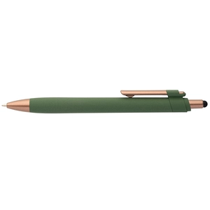 Stylo bille stylet - plastique recyclé - finition bronze personnalisable