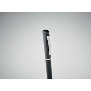 Stylo bille twist paille de blé/ABS encre bleue personnalisable