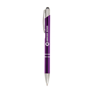 Stylo CROSBY brillant avec stylet et corps en aluminium personnalisable