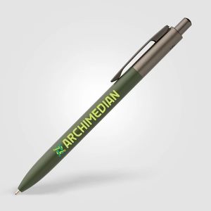 Stylo en aluminium recyclé avec finition métal canon de fusil personnalisable