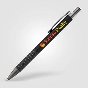 Stylo en aluminium recyclé avec grip imprimé personnalisable