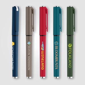 Stylo gel monochrome en plastique recyclé personnalisable