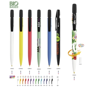 Stylo Media Clic BIO ballpen - corps 100% biodégradable personnalisable