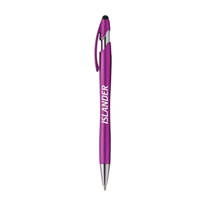 Stylo métal LA JOLLA, avec stylet et clip assorti personnalisable