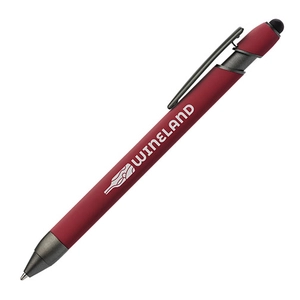 Stylo métal soft touch forme triangulaire - avec stylet personnalisable