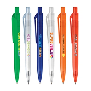 Stylo semi transparent en RPET - éco-responsable personnalisable